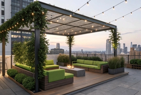 Avlu Yenileme ve Roof Garden Uygulaması: Şehrin Kalbinde Yeşil Bir Cennet Yaratmak