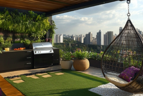 Modern Roof Garden Tasarımı ve Uygulaması: Pergola ve Ateş Çukuru Fikirleri
