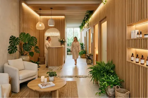 Salon Duvarında Thermowood Ahşap Paneller