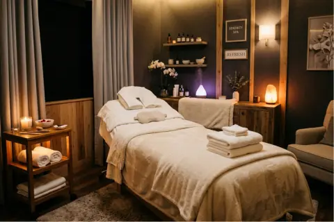 Yumuşak Aydınlatmalı Özel Cilt Bakımı ve SpA Odası